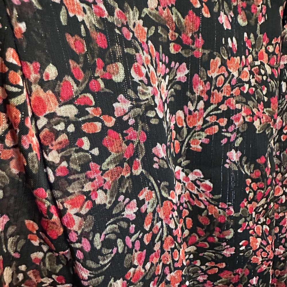 Women's Floral-Print Button-Front Maxi Dress Size XS - Picture 8 of 8